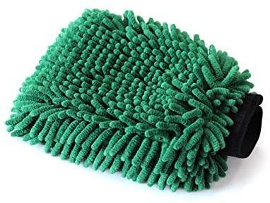 Micro Chenille Wash Mitt-24x17cm (Green).PCs