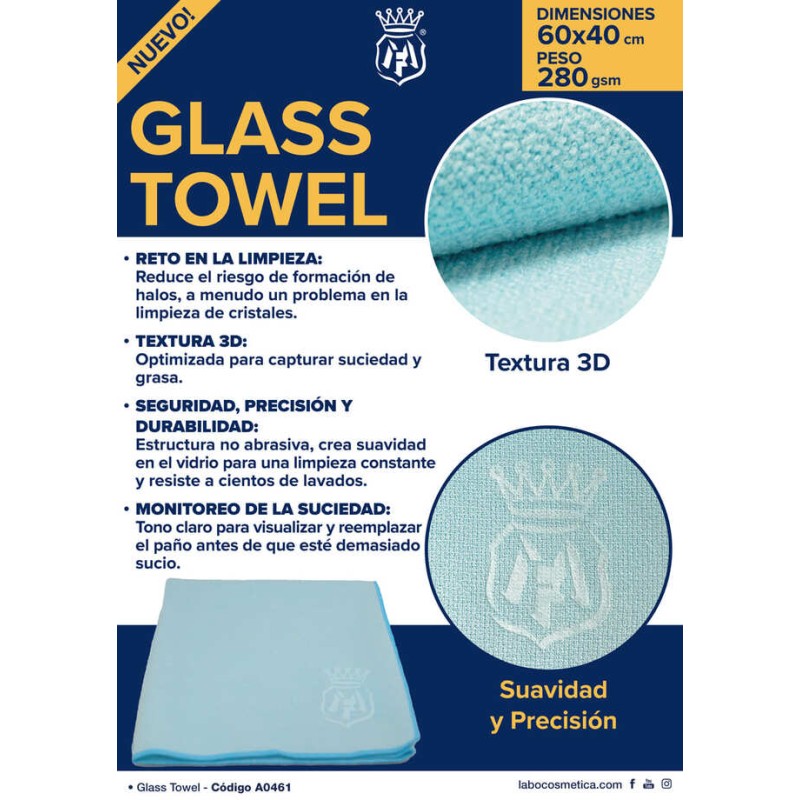 Labocosmetica Glass Towel 3D texture features and specifications