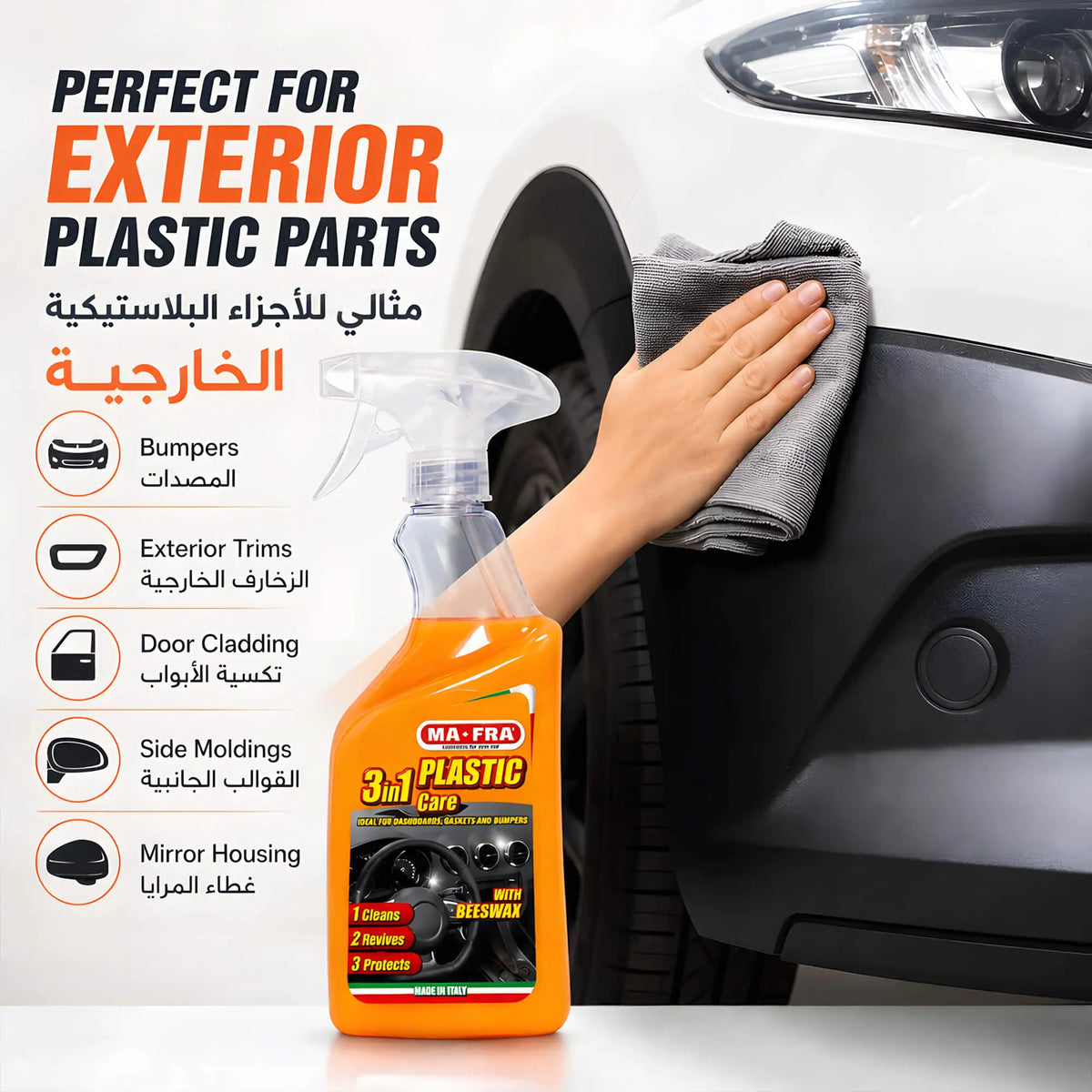 MAFRA Plastic Care for exterior car plastic parts and trim