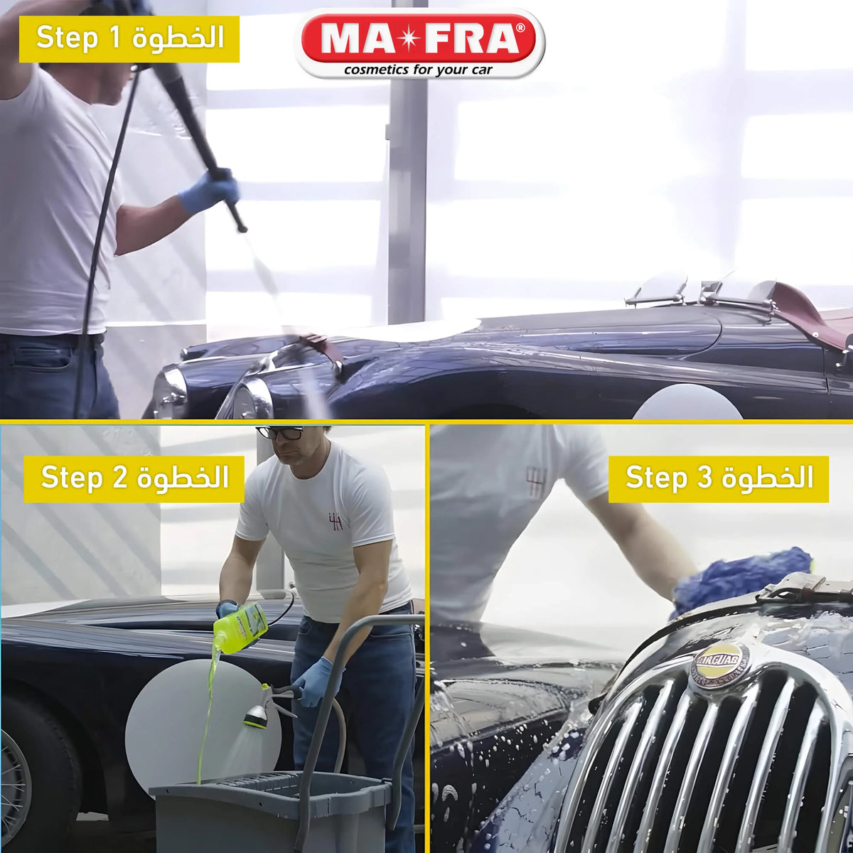 How to use MAFRA car shampoo