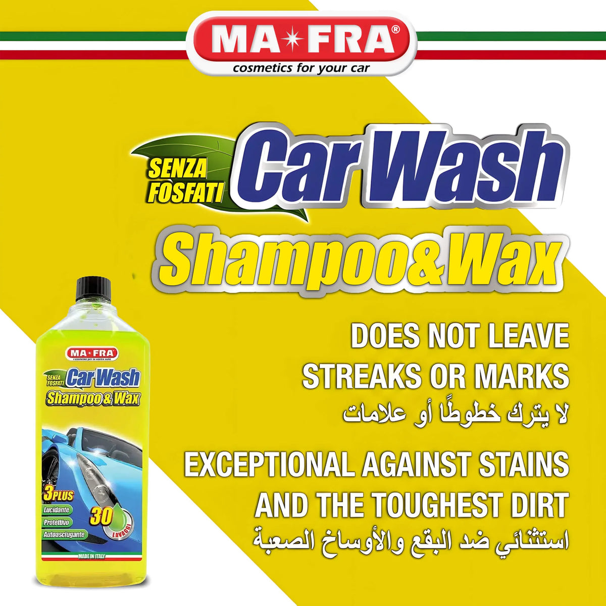 MAFRA shampoo and wax for cars