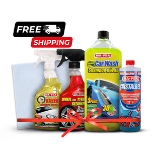 MAFRA exterior car care bundle with four cleaning products