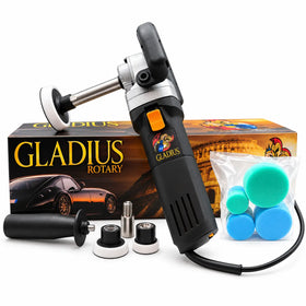 MAFRA Gladius R13 600W rotary car polisher with polishing pad kit and accessories