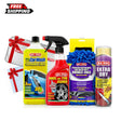 MAFRA home car wash bundle with 4 car care products, 2 free gifts
