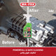 Before and after cleaning with MAFRA HP12 degreaser