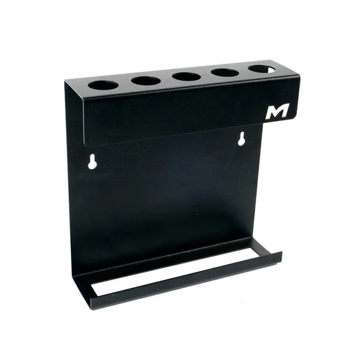 Maxshine Mini black wall holder with five brush slots and trigger bottle hanger