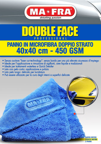 PANNO DOUBLE FACE 40*40CM . 1 Pack 3PCs