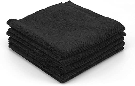 Maxshine black all-purpose microfibre towels 5 pieces