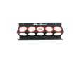 Maxshine black wall-mounted spray bottle holder with five red-rimmed slots